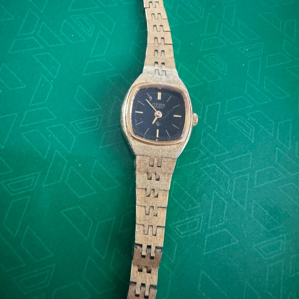citizen courts watch Gold Analog Watch